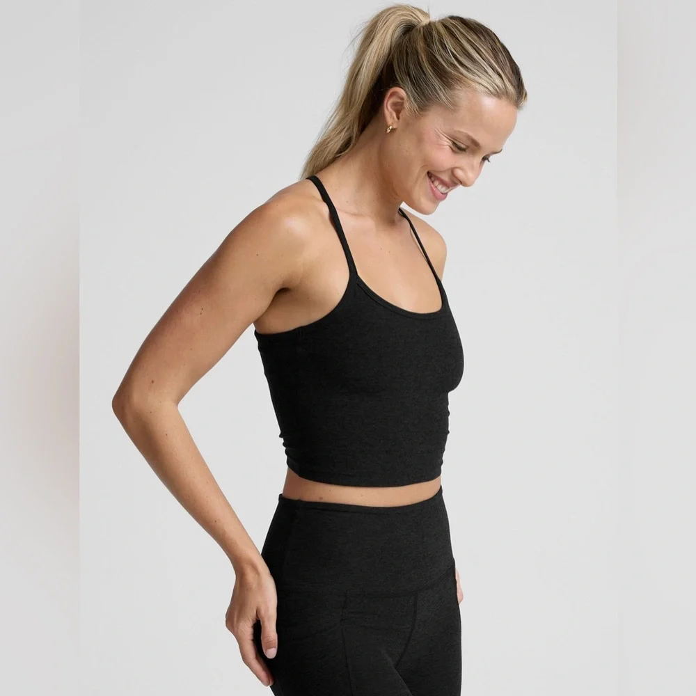 Beyond Yoga Spacedye Slim Racerback Cropped Tank Size L - Picture 10 of 12